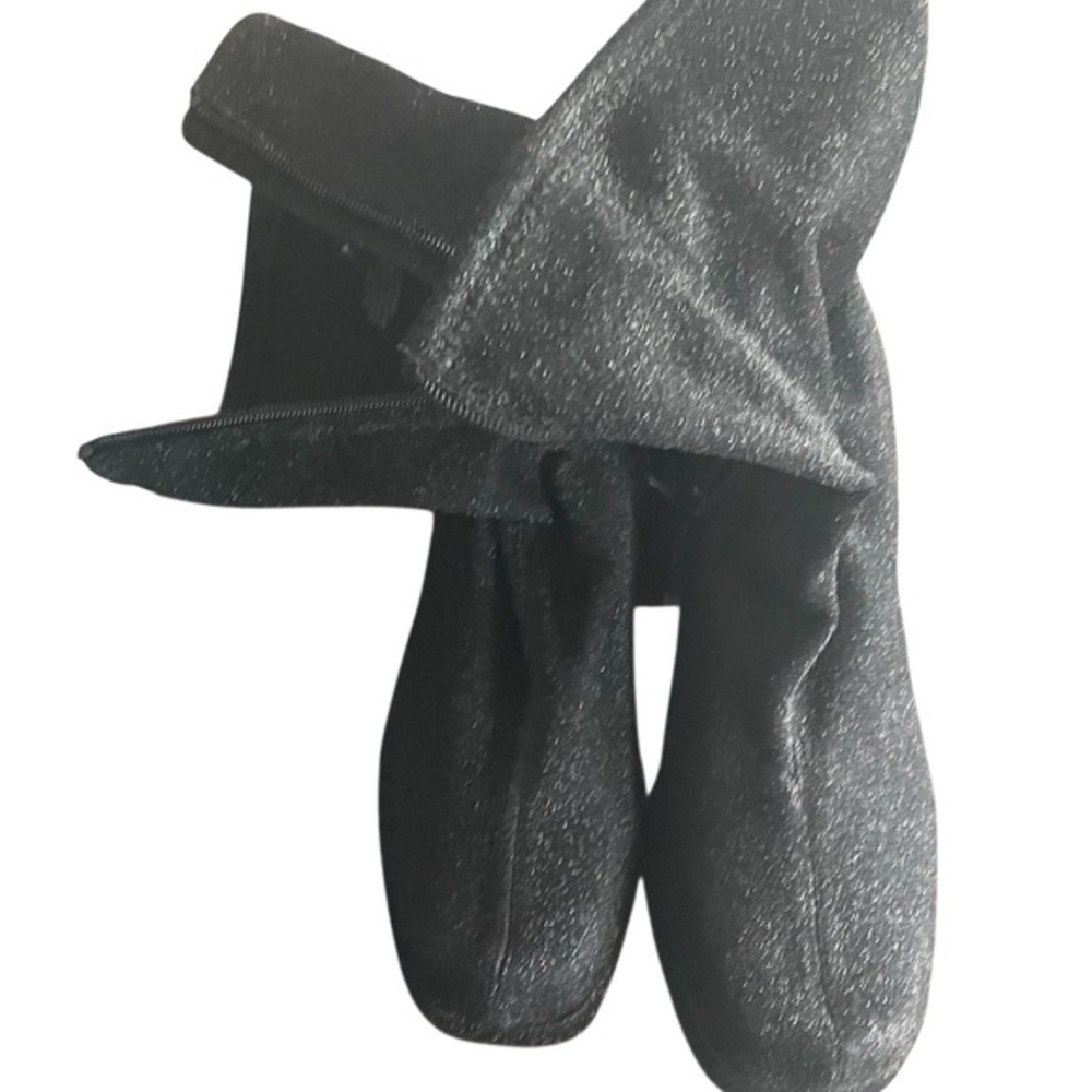 Top Moda Black Glitter Ankle Boot